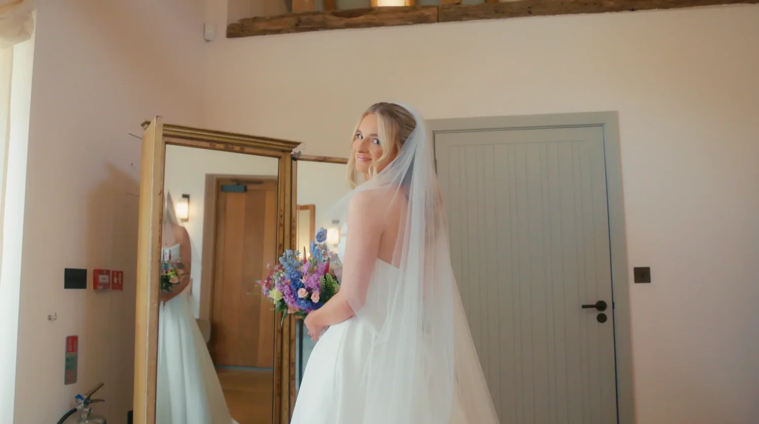 Bride preparing in a bright on-site room at Rackleys Chiltern Hills