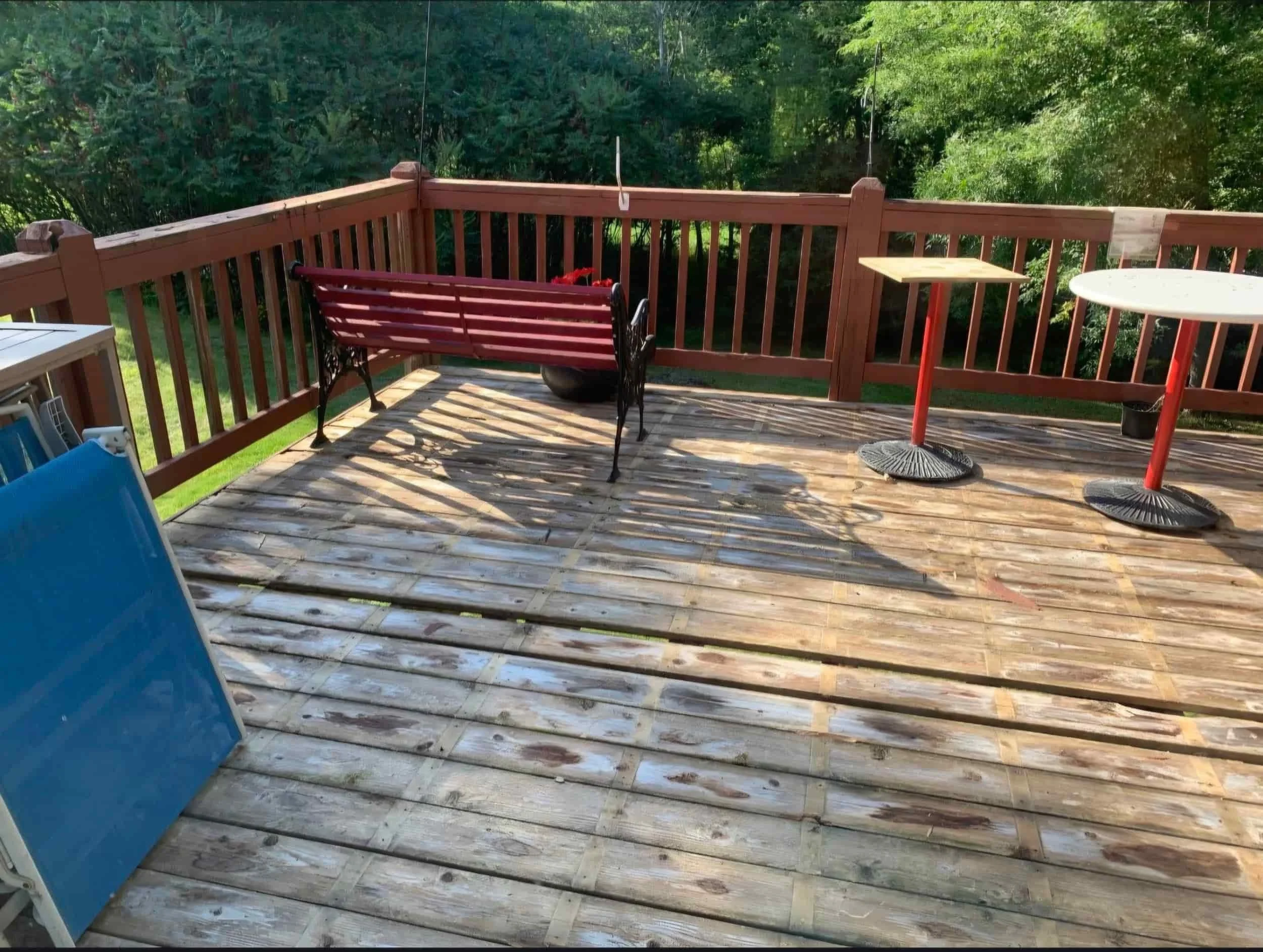 Deck with fire pit integration Wyoming MN evening space