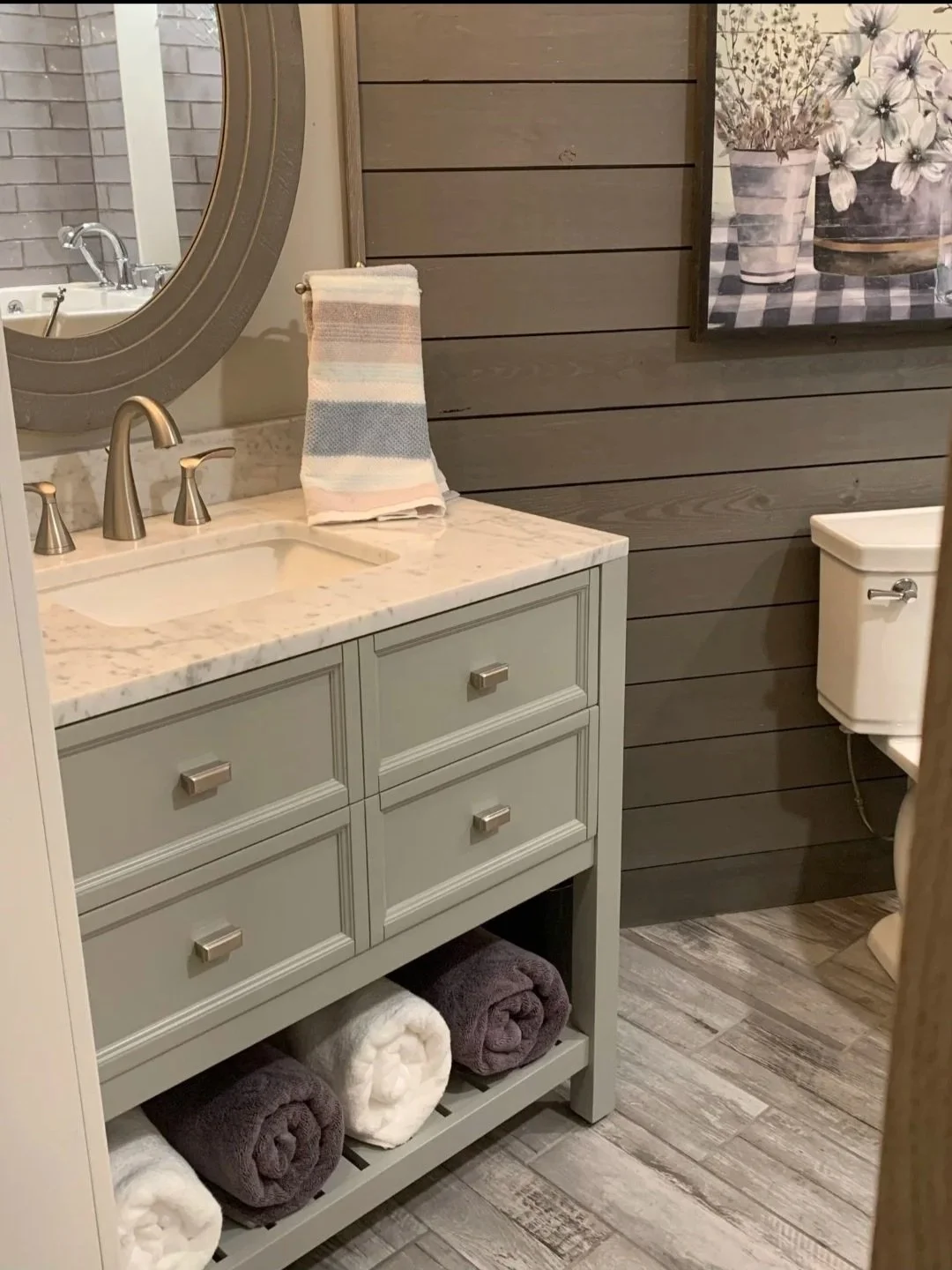  Small bathroom tile refresh Somerset WI fresh look