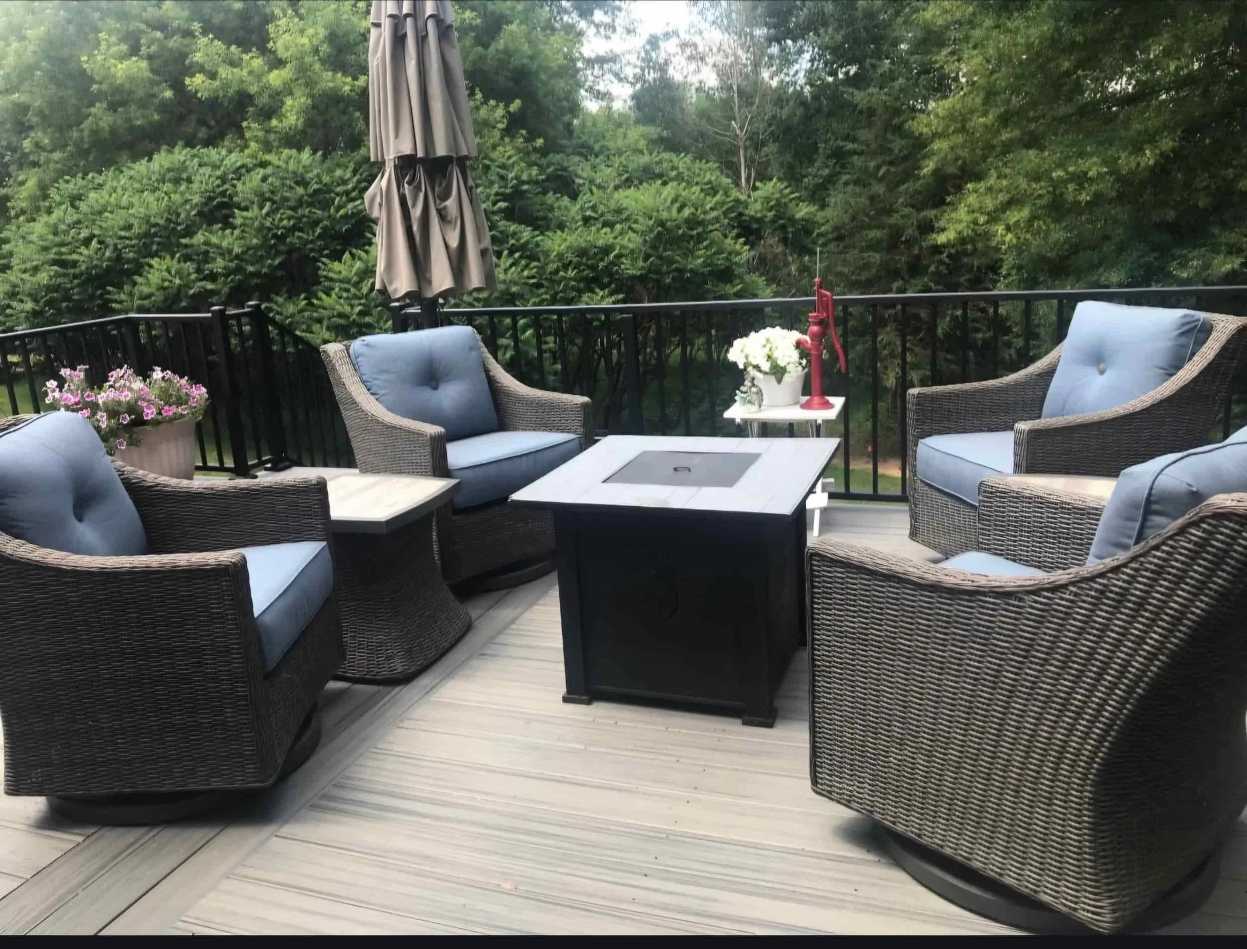 Deck lighting and electrical install Hudson WI evening ambiance