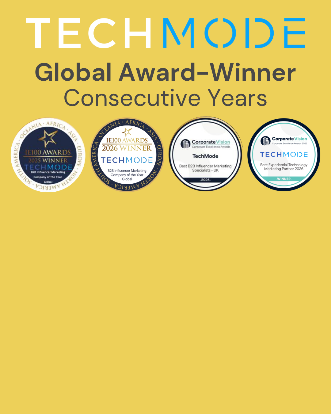 TechMode Global Award Winners
