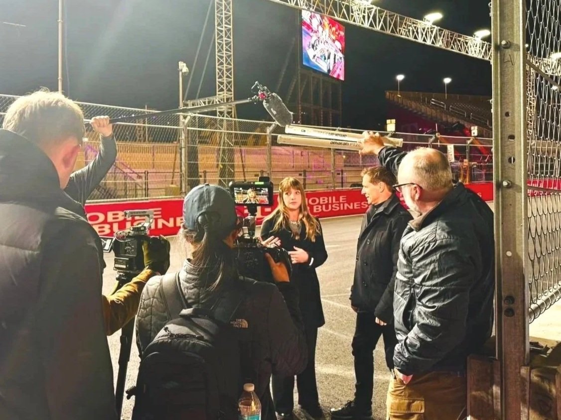 Chelsea Larson-Andrews on the track at Las Vegas Grand Prix