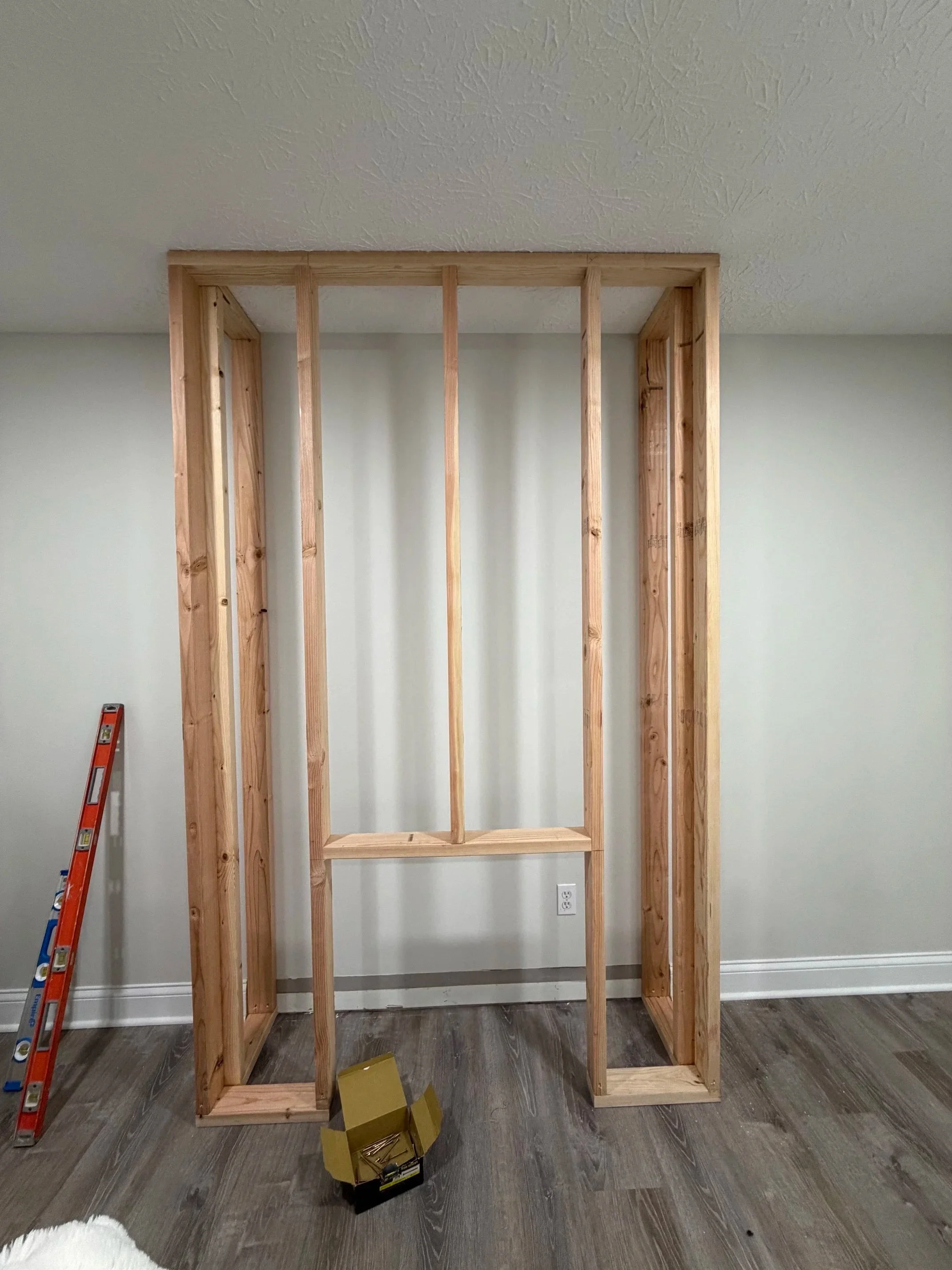 Decorative Fireplace Before/During 