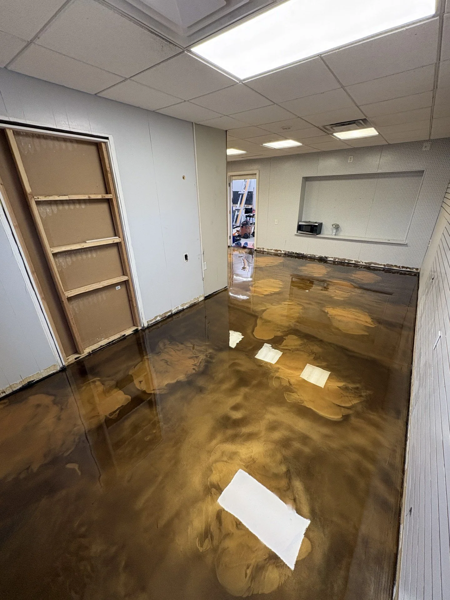 Commercial Metallic Epoxy After 
