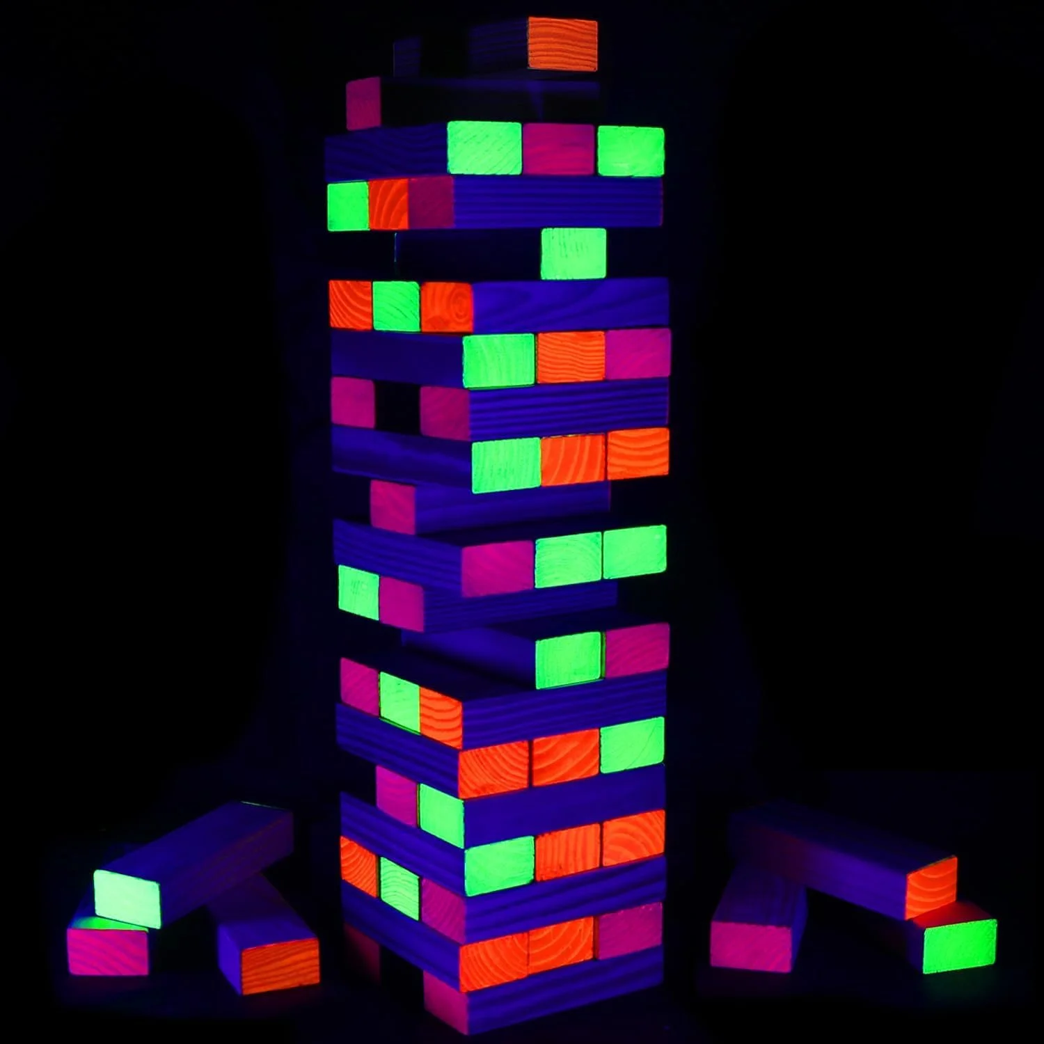Glow in the dark Giant tumble tower