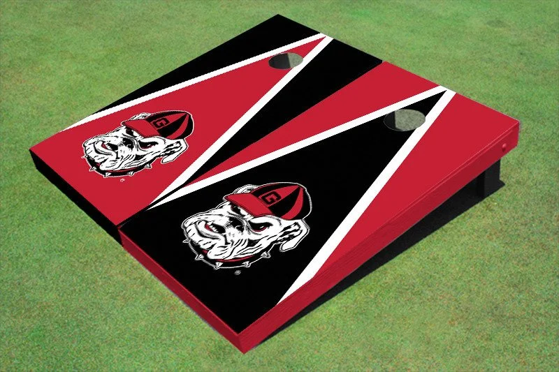 Regulation size Georgia Bulldog, Hairy Dawg style conrhole boards