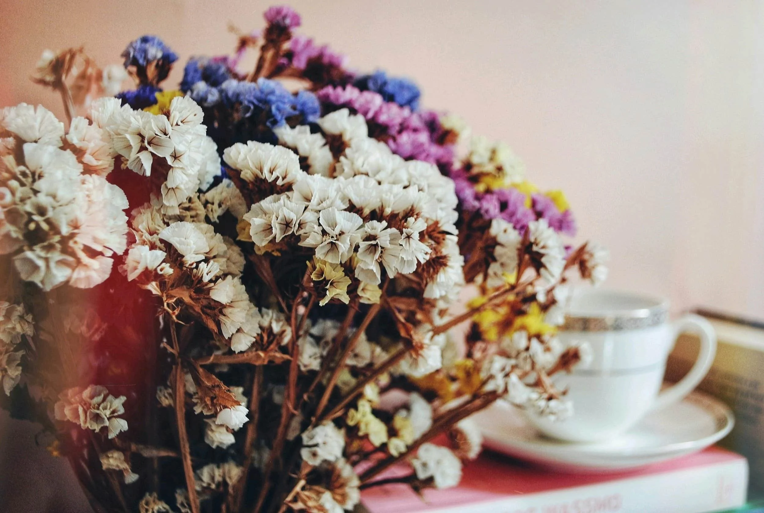 Uplifting image of gorgeous flower arrangement in and empowering therapy practice