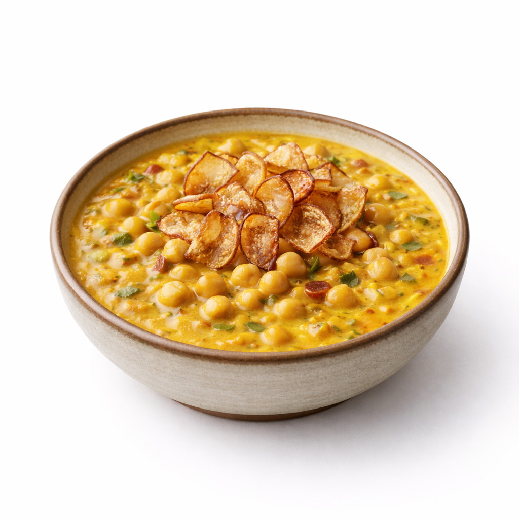 Coconut Chickpea Taro Root Curry