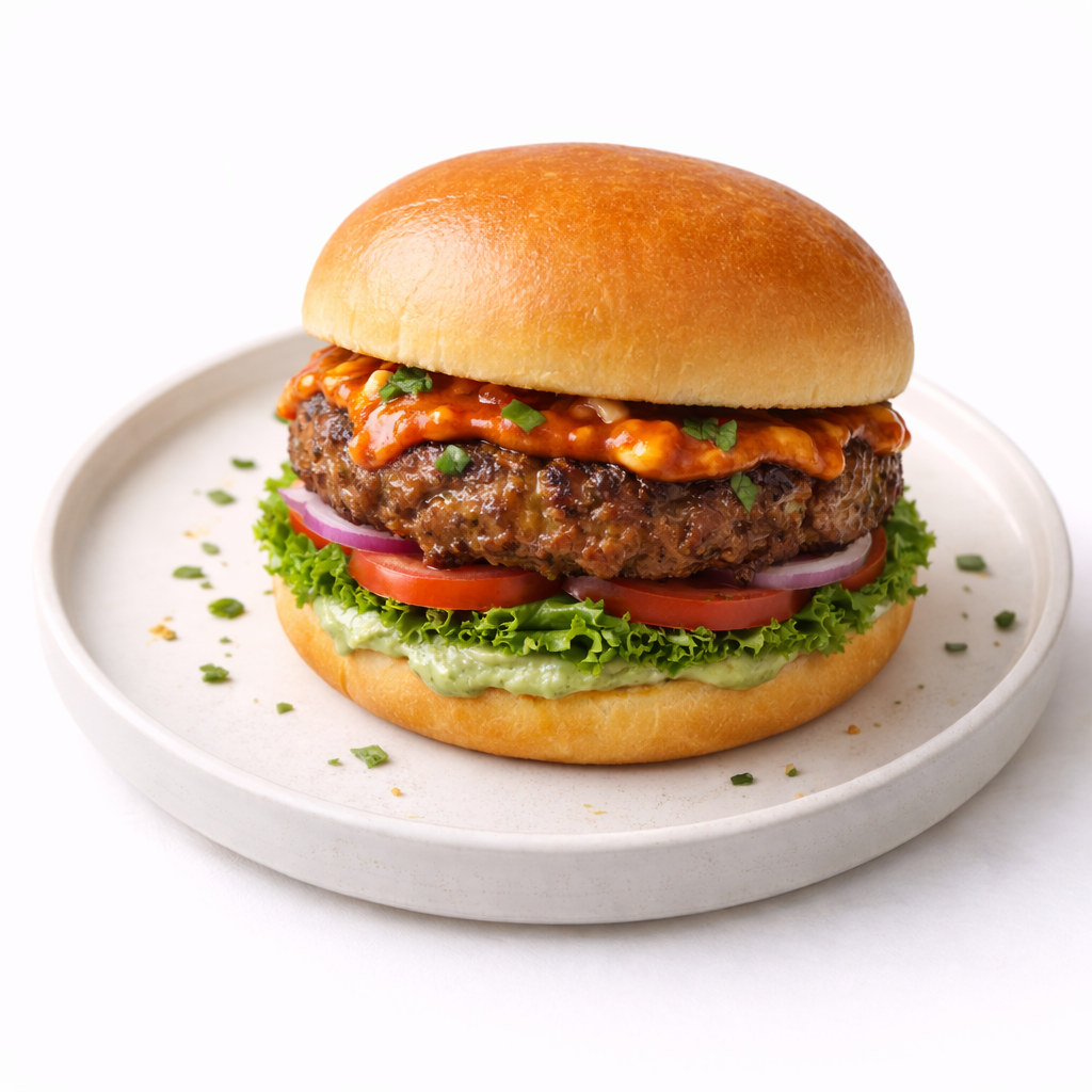 Lamb Bhuna Burger