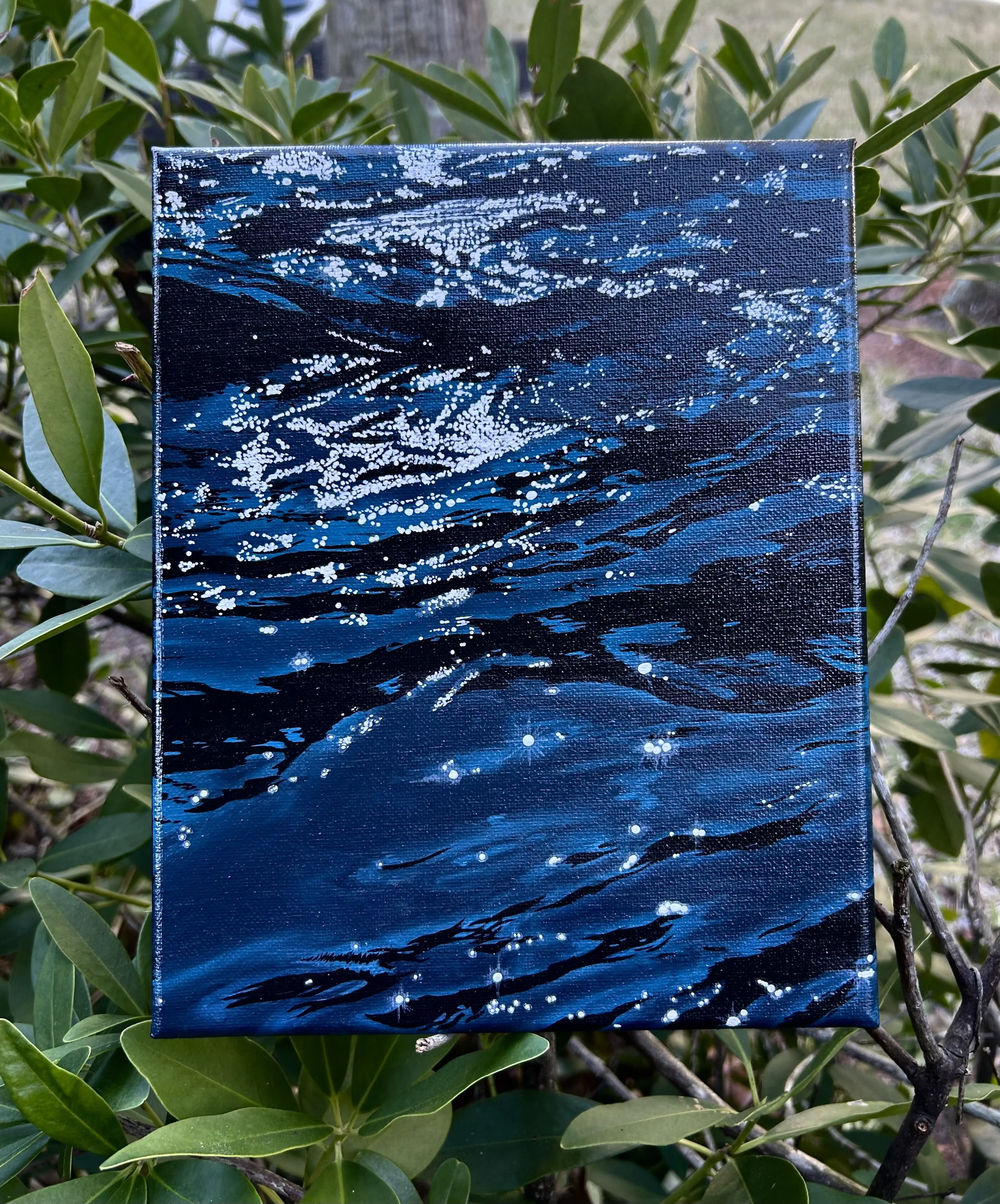 After Dusk (2026), acrylic on canvas, 8 × 10 in.