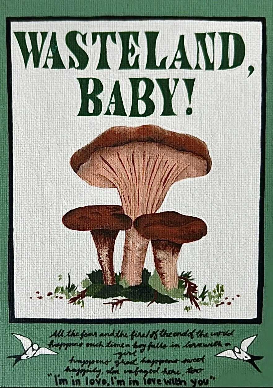 Acrylic painting inspired by Hozier's music and his song "Wasteland Baby!"