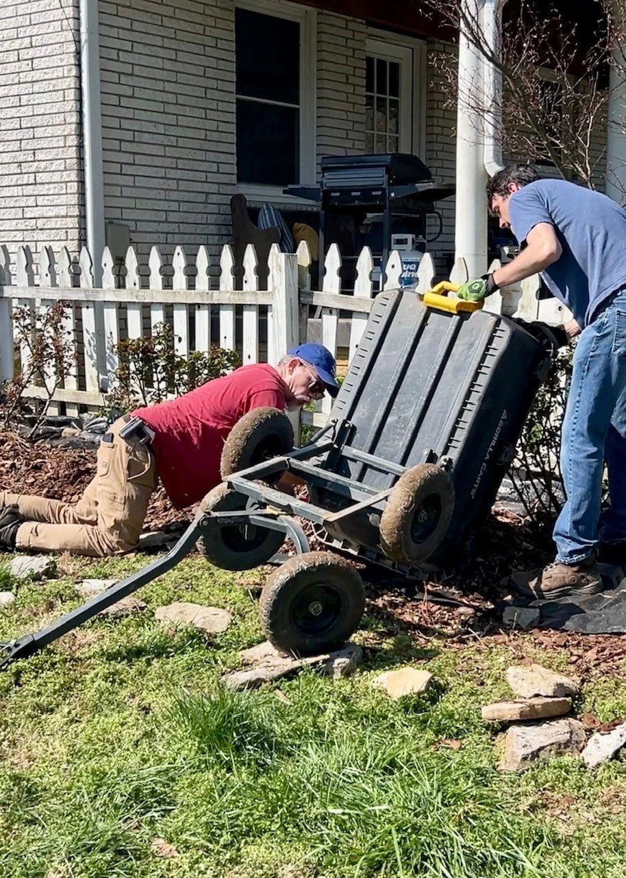 Volunteers working at Fabled Farm Rescue & Sanctuary