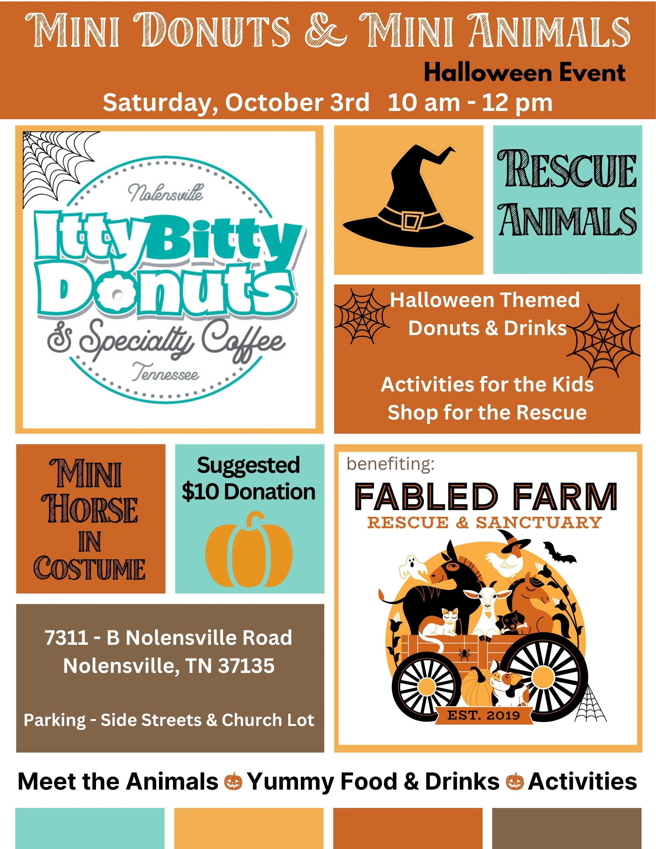 Mini Donuts & Mini Animals - Halloween Event