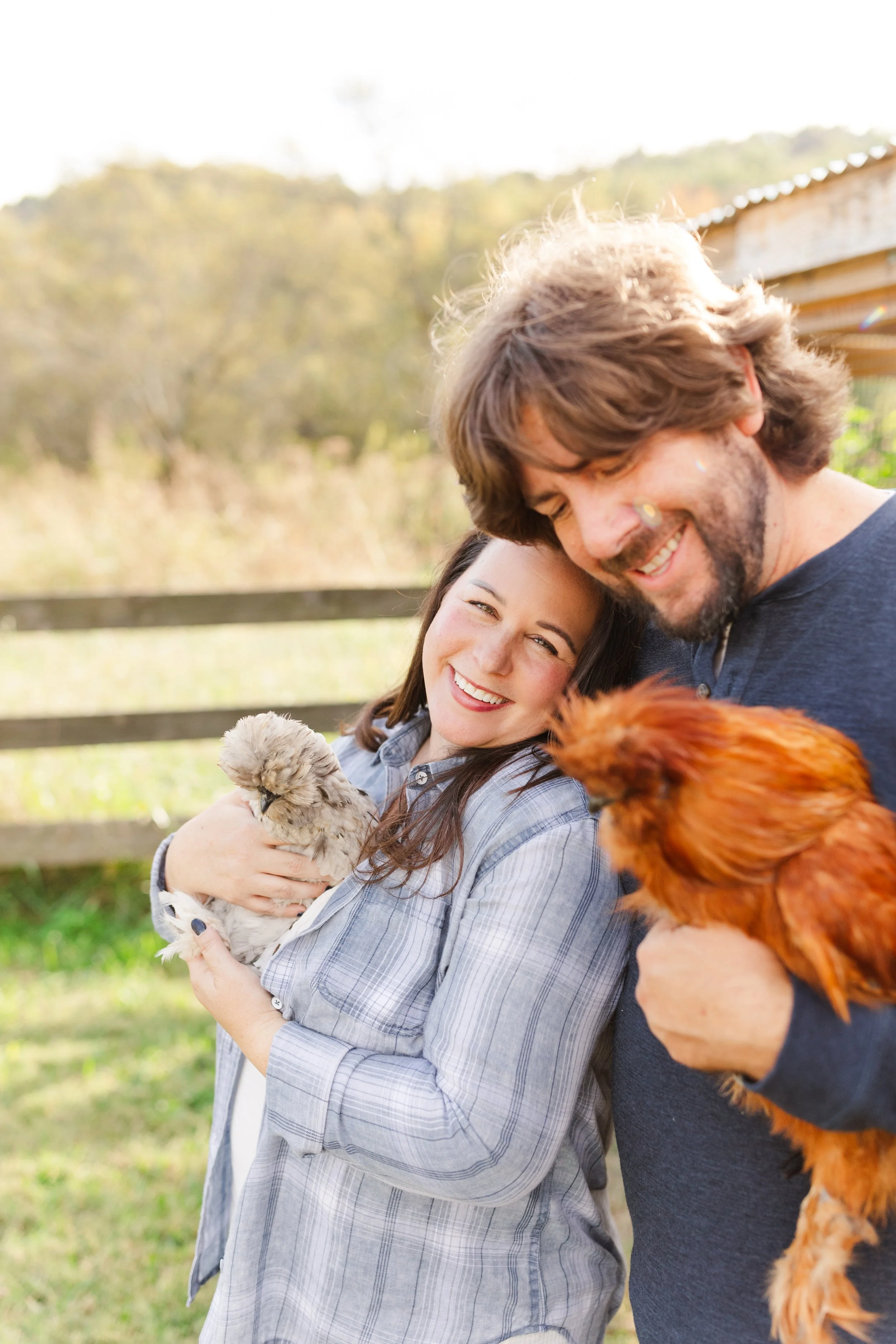 Rescue chickens at Fabled Farm Rescue & Sanctuary