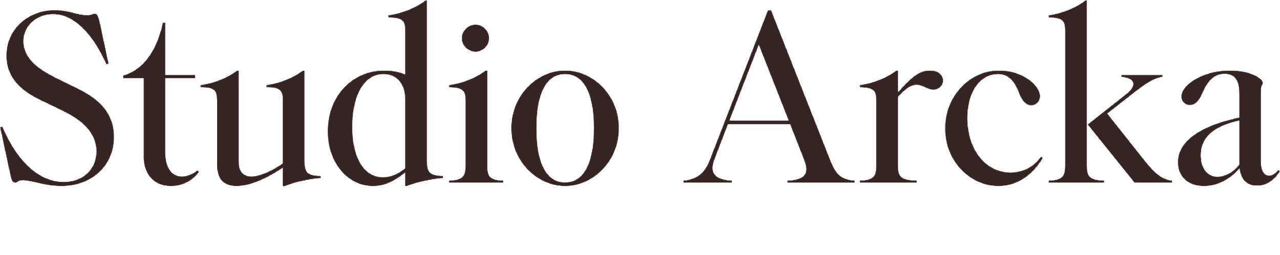 Studio Arcka logo in black text with a stylized font.
