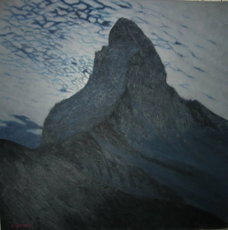 Notturno sul Cervino - 1940 - 60x60