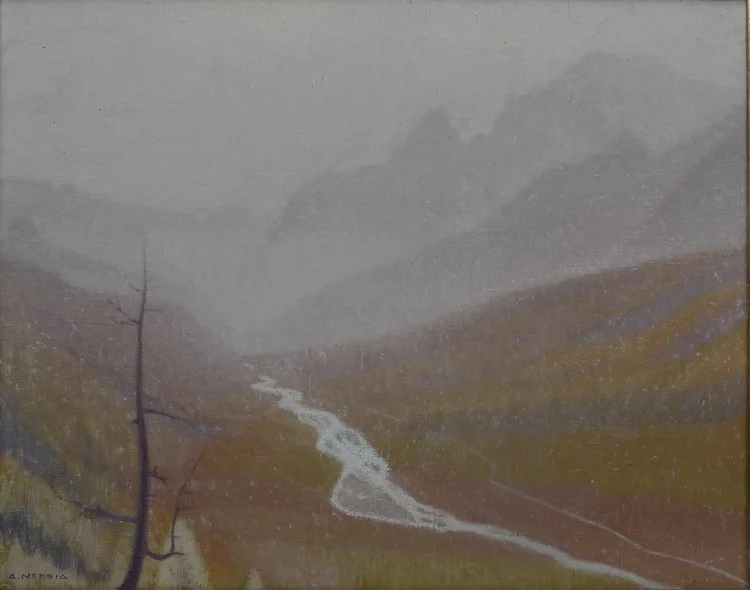 Controluce in Val Ferret -1952 - 48x60