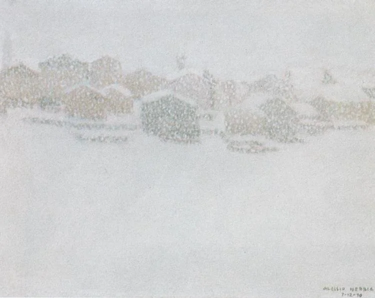 Nevicata a Dolonne - 1970 - 22x28