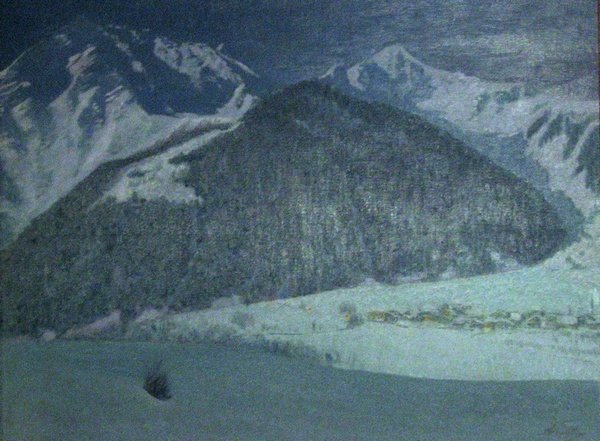 Dolonne al chiar di luna - fine anni'20 - 49x65