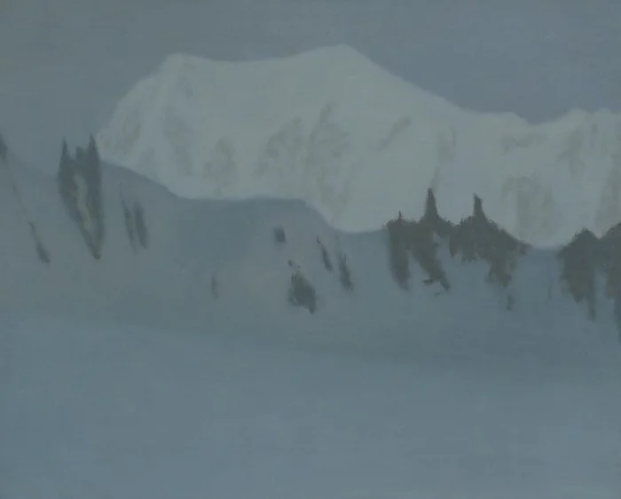 Studio di notturno sul Monte Bianco