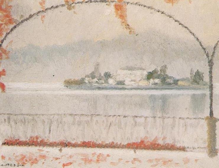 Autunno sul lago d'Orta - 1968 - 18x24