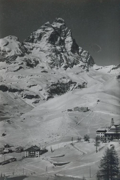 Piste di sci a Cervinia - anni '30