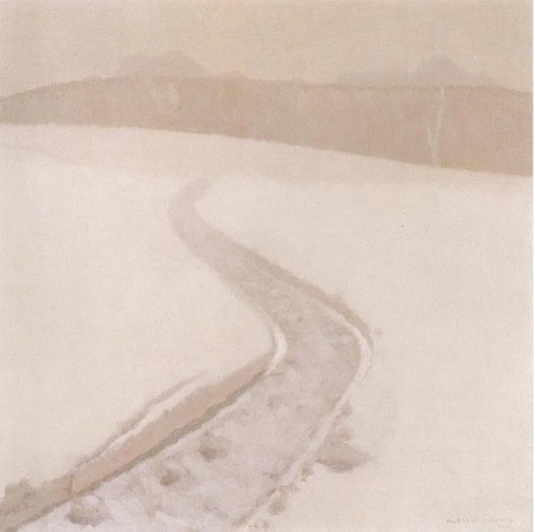 Strada nella neve - 1969 - 40x40
