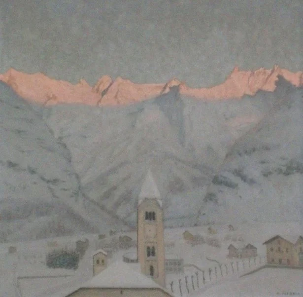 Primo sole sulla catena - primi anni '40 - 70x70