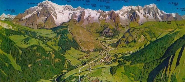 Courmayeur e Catena del M. Bianco