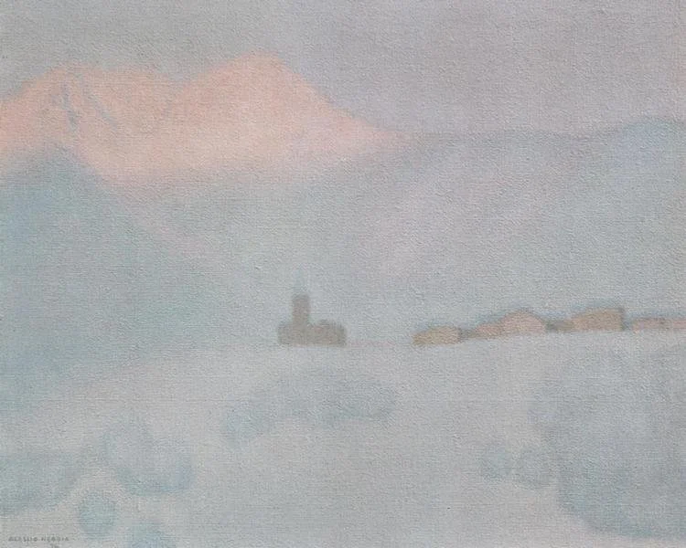 Primo sole ad Elva - 1974 - 50x60