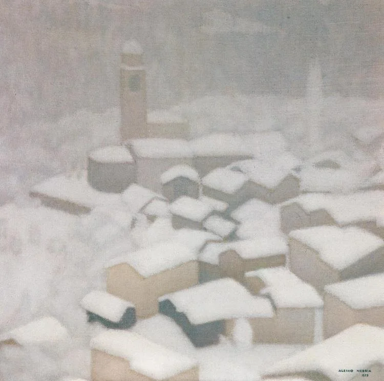 Dopo la nevicata a Soglio - 1973