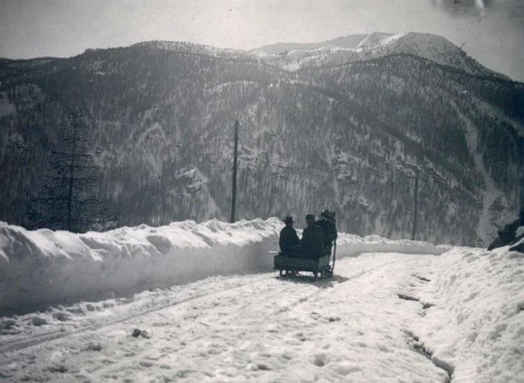 Trasporto in slitta - anni '20