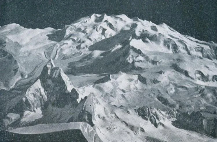 Plastico del Cervino e del Monte Rosa - da ovest