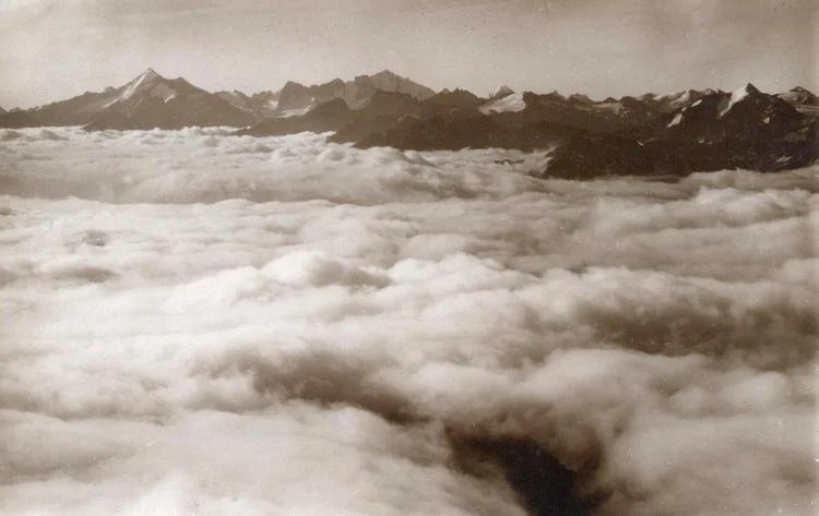 Mare di nubi dal colle del Gigante