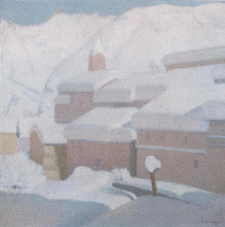 Pieno sole a Coumayeur - 1973 - 70x70