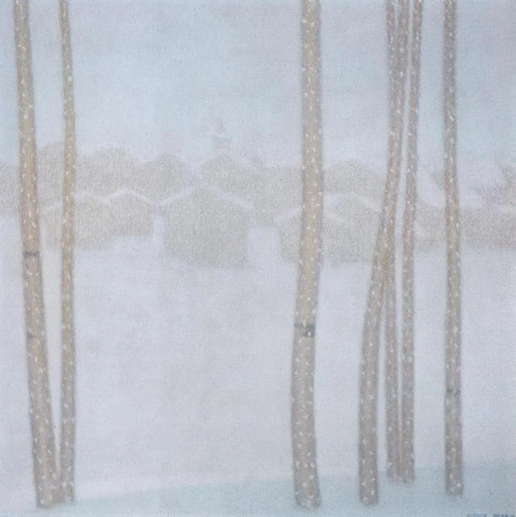 Nevicata a Dolonne - 1970 - 70x70