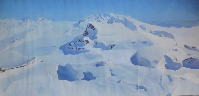 Breithorn, studio, tempera su carta, 104x69 cm