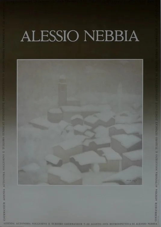 Manifesto mostra a Courmayeur - agosto 1976