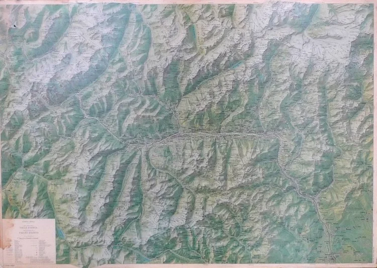 Carta turistica della Valle d'Aosta 1:120000