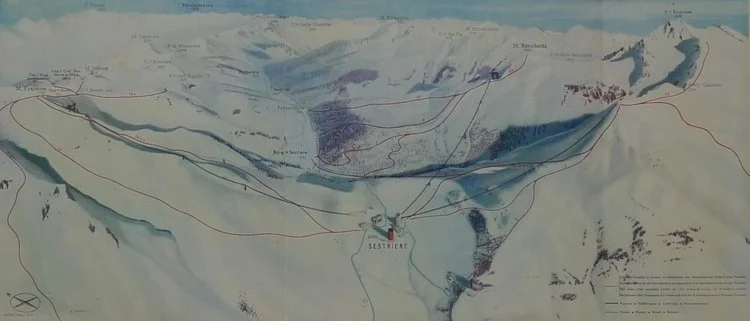 Piste di sci di Sestrieres - 1936