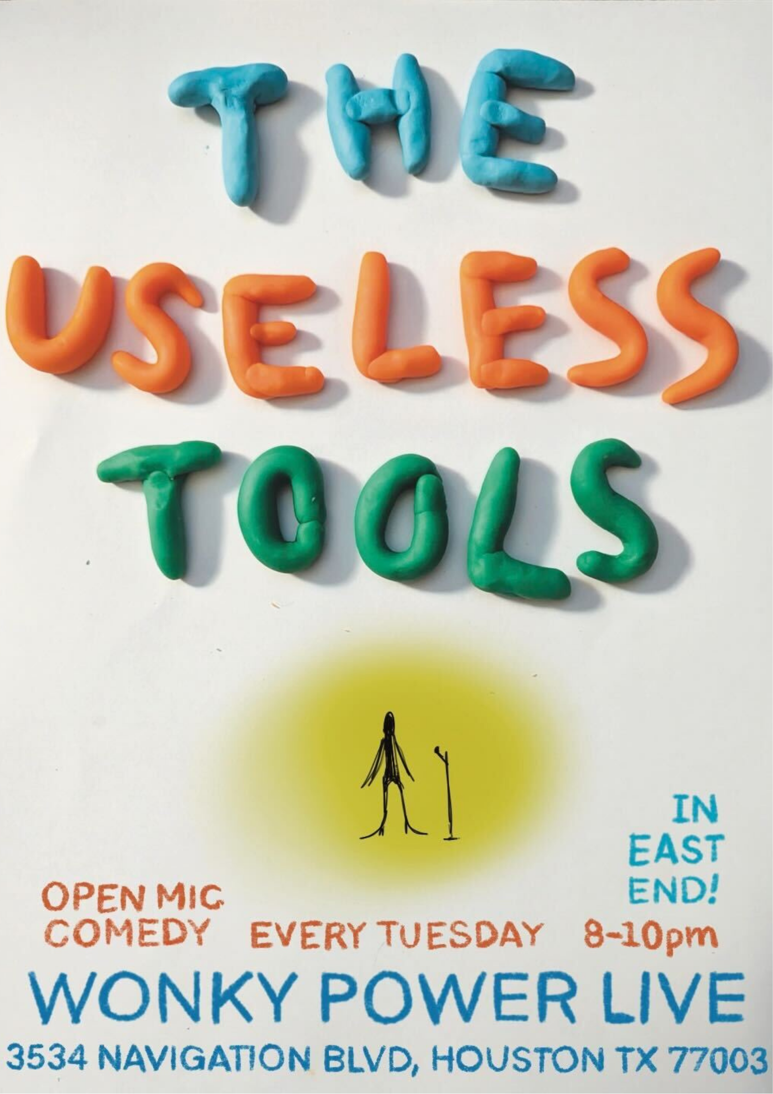 An image of a comedy show at Wonky Power