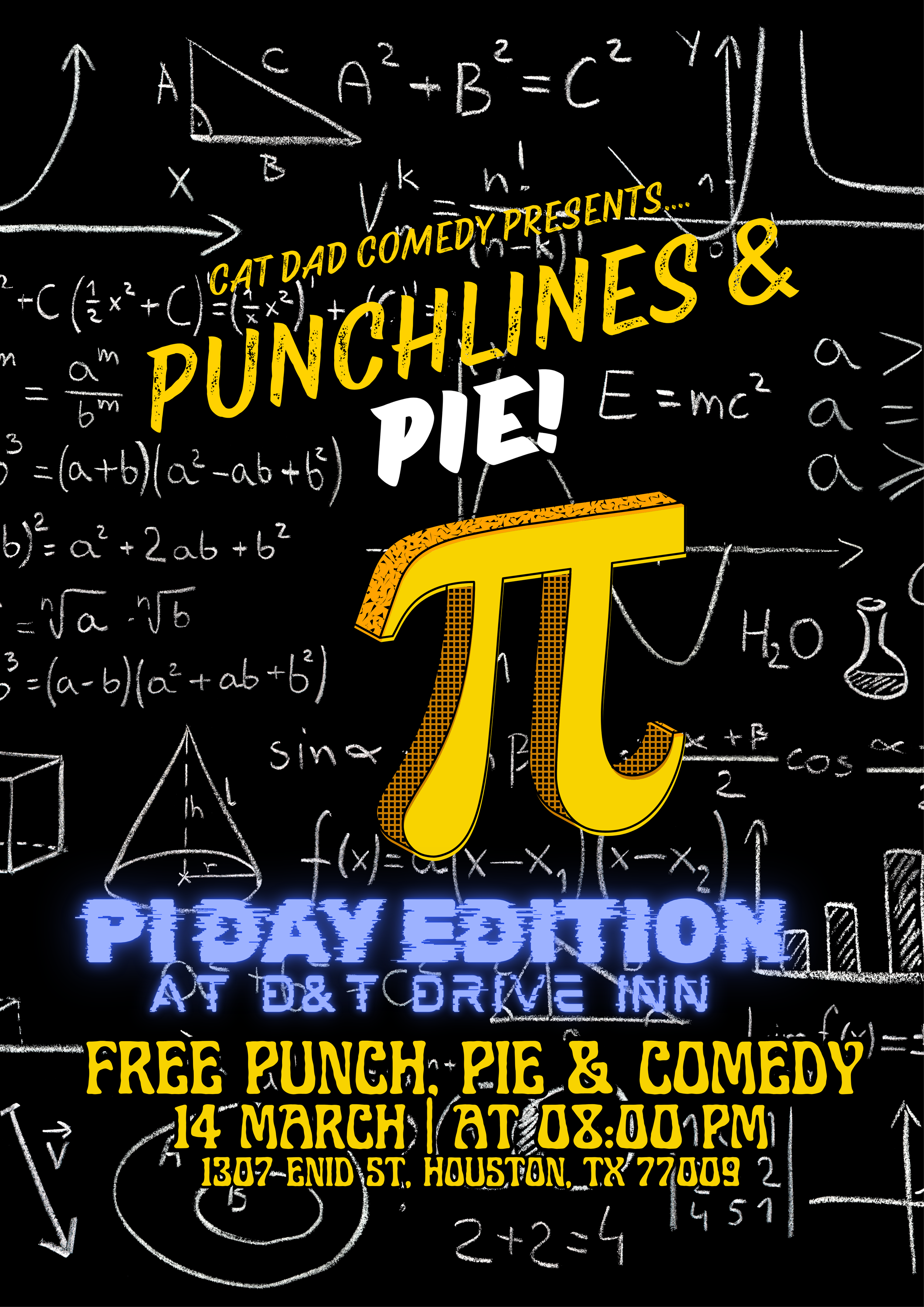 An image of a comedy show at D&T Drive Inn