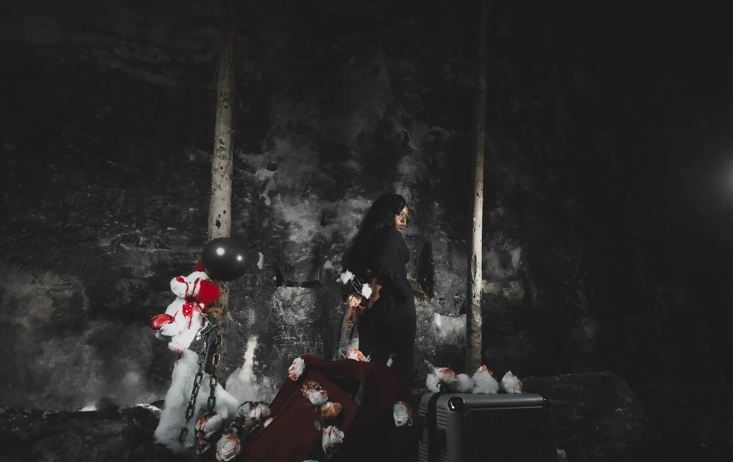 Decorated Pain
Artwork by @robertoxch 
Model @grav3yardbats 

Noir Haven Archive VII