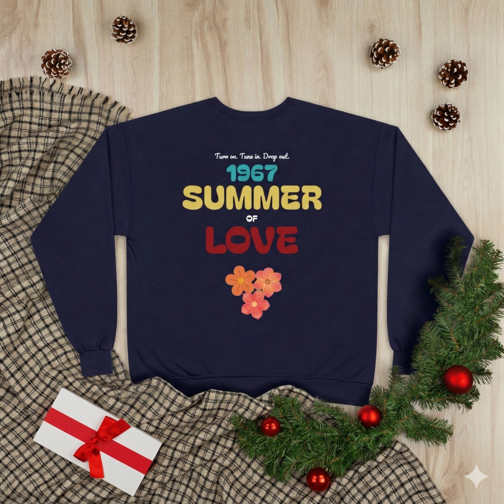 1967 Summer of Love Crewneck Sweatshirt | Retro Hippie Typography
