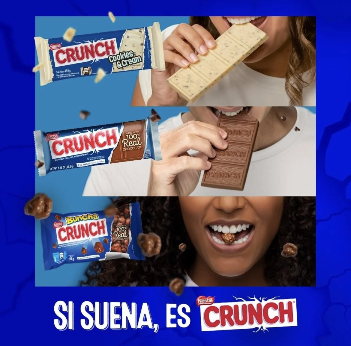 Crunch — Regional digital & print campaign visuals