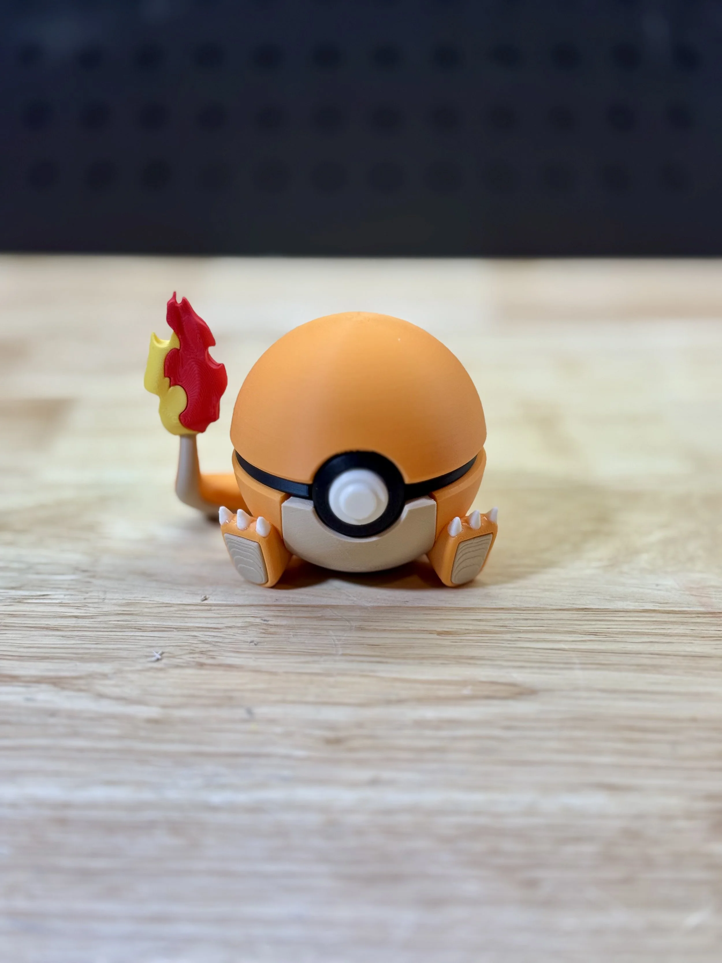 Charmander inspired pokeball. Design by N3D