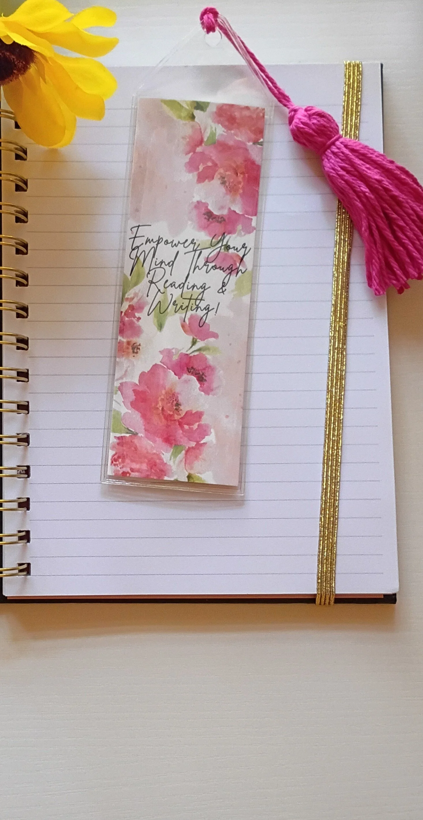 Motivational Handmade Bookmark-