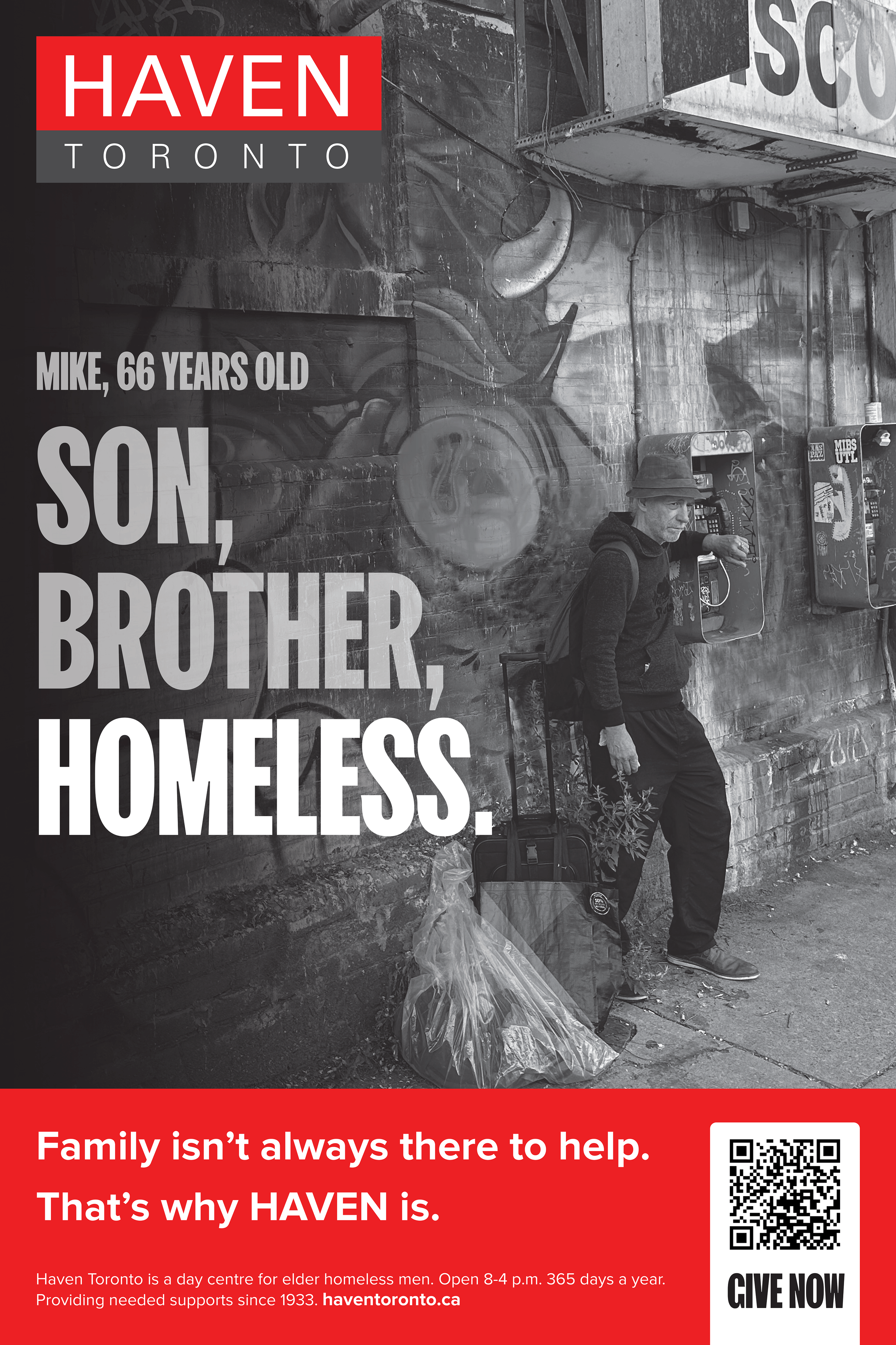 Haven Toronto: Son, Brother, Homeless