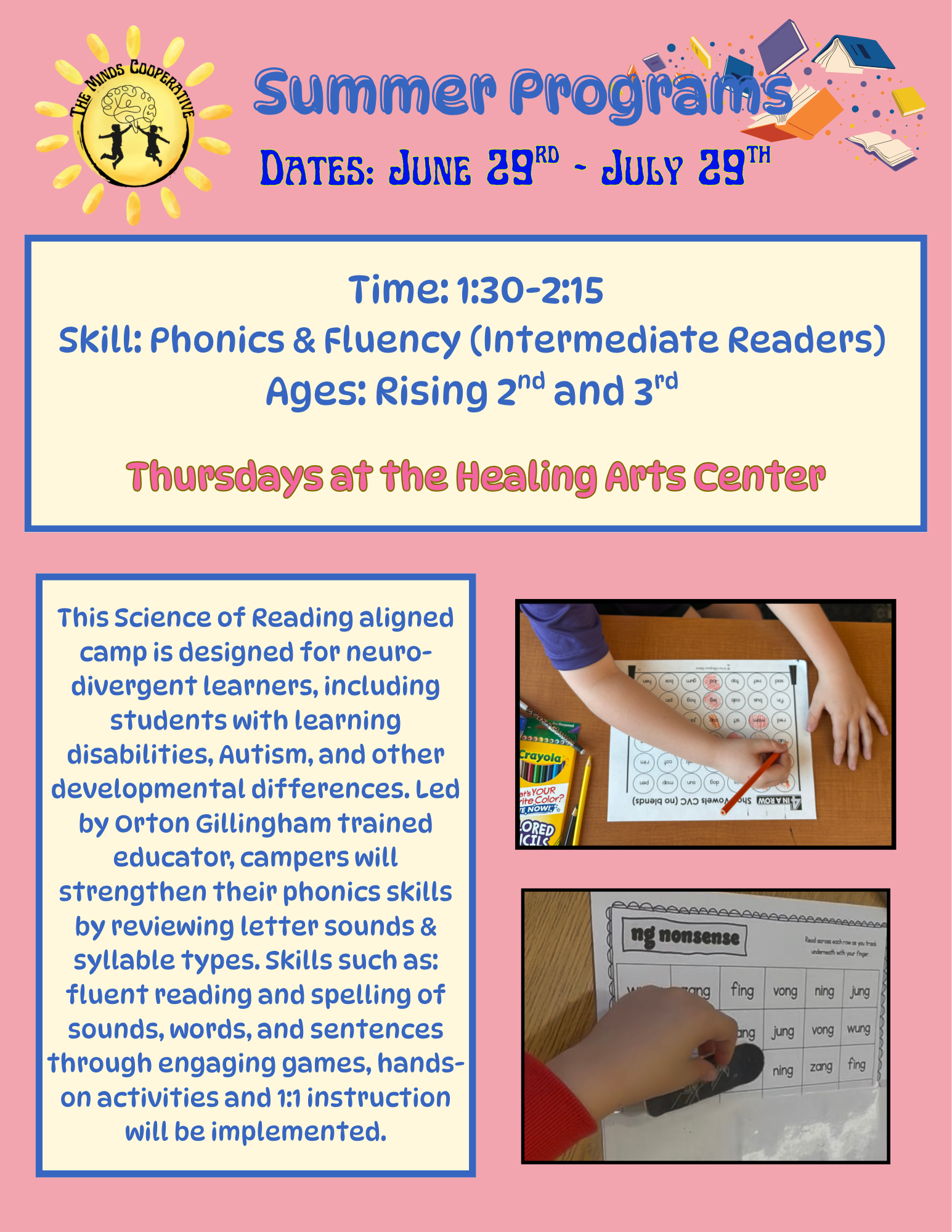 Phonics & Fluency for Rising 2nd & Third- Session 1