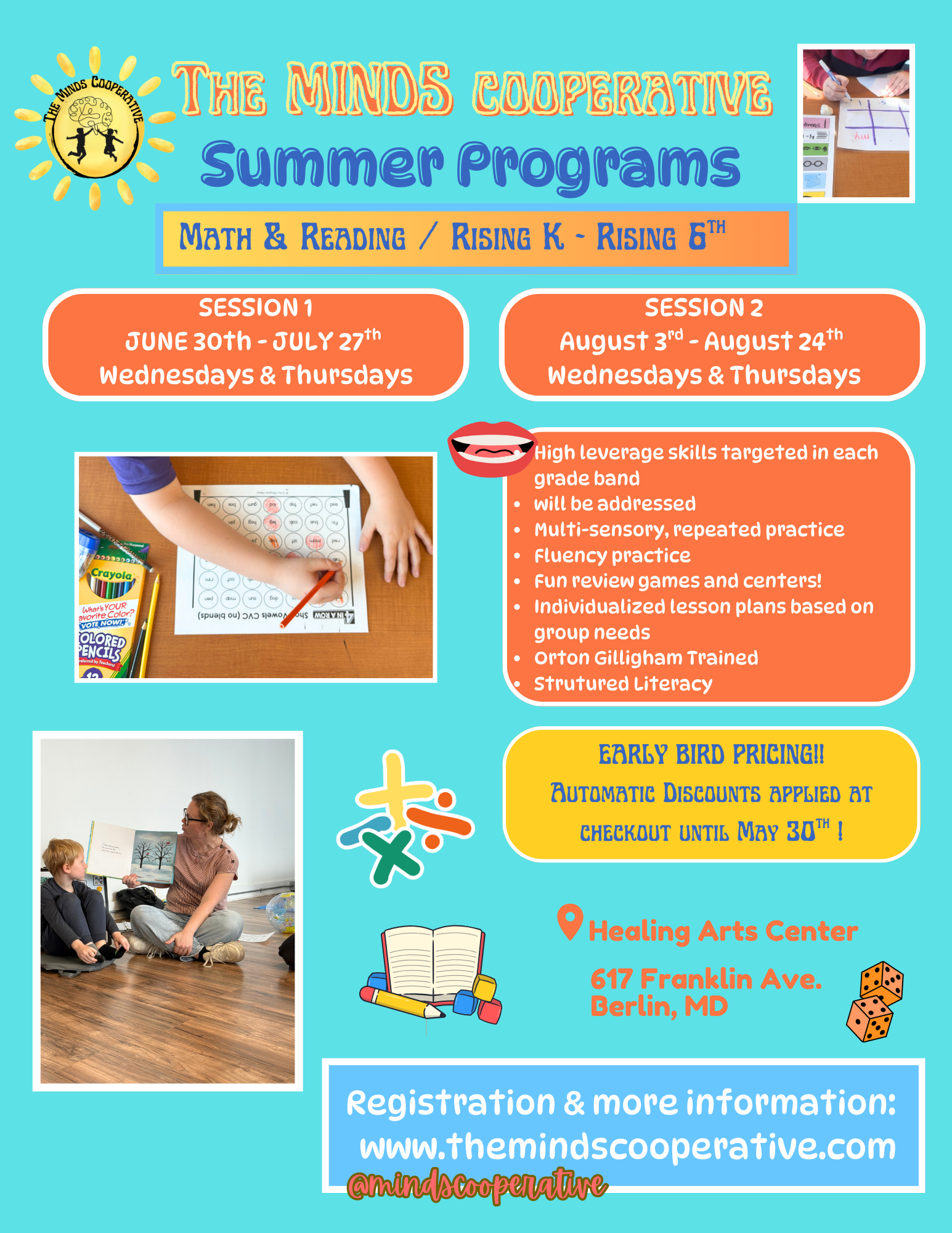 Reading & Spelling Boot Camp- Rising 1st-5th Graders